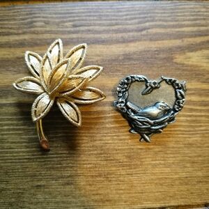 2 Avon Brooches